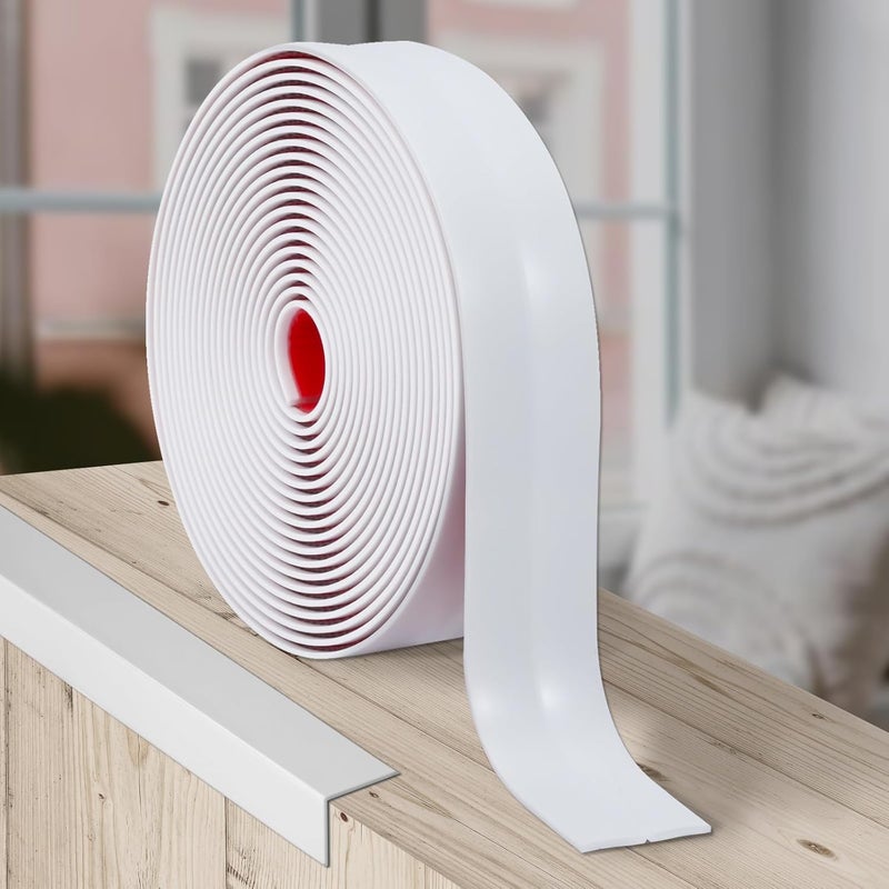 JSIWOTH 20Ft Peel and Stick Molding Trim, Flexible 1.57in Self-Adhesive Wall Trim, Inside & Outside Corner Protector, Baseboard Edge Guard for Walls, Windows, Tables, DIY Home Decoration - Image 1